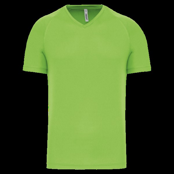 MEN’S V-NECK SHORT SLEEVE SPORTS T-SHIRT Zöld 
