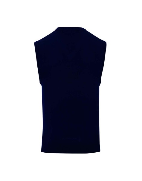 MEN'S V-NECK SLEEVELESS SWEATER Kék 