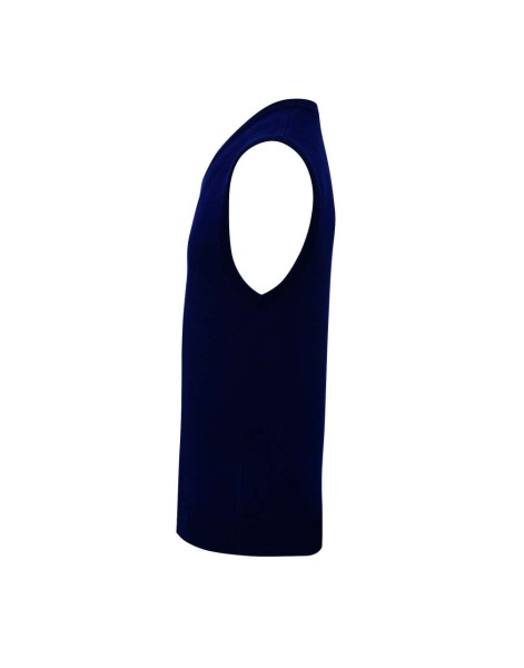 MEN'S V-NECK SLEEVELESS SWEATER Kék 