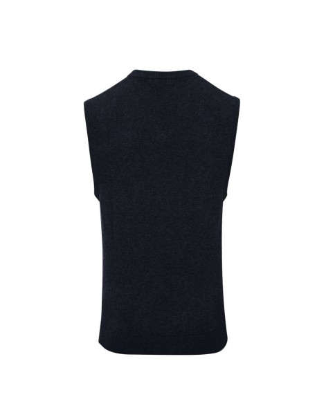 MEN'S V-NECK SLEEVELESS SWEATER Szürke 