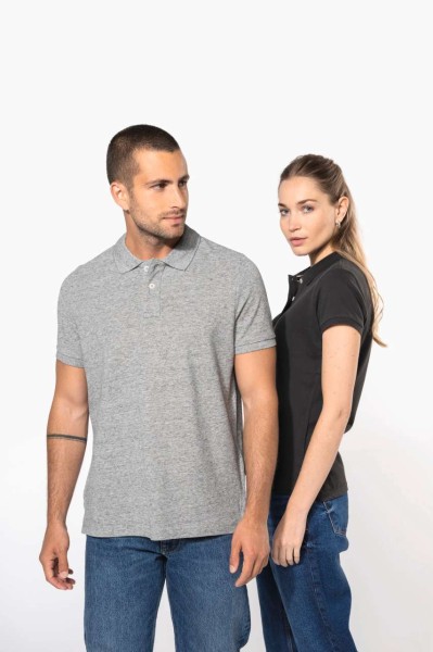 MEN'S VINTAGE SHORT SLEEVE POLO SHIRT Szürke 