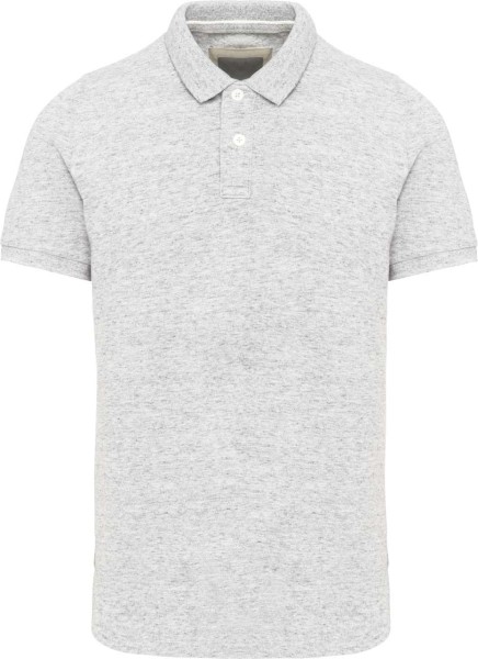 MEN'S VINTAGE SHORT SLEEVE POLO SHIRT Szürke 