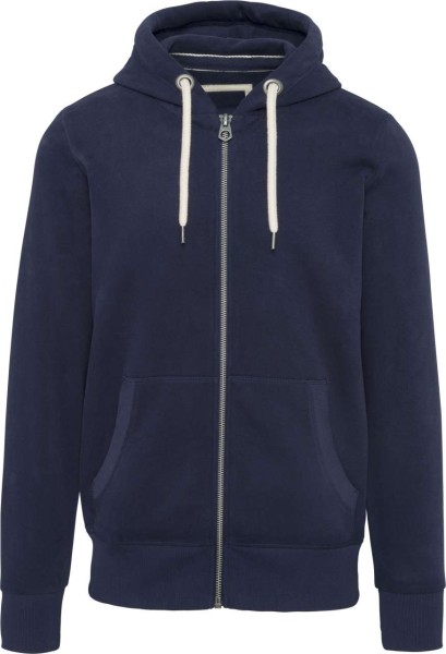 MEN’S VINTAGE ZIPPED HOODED SWEATSHIRT Kék 