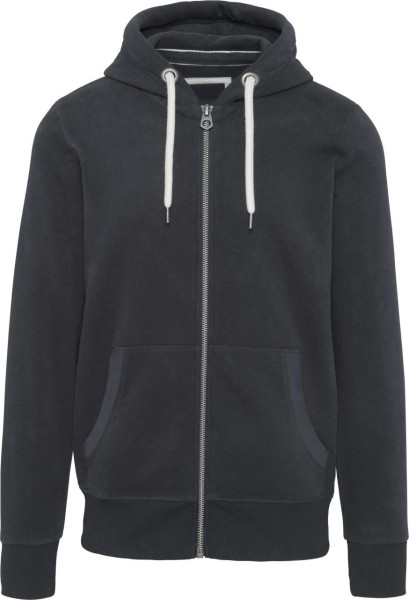 MEN’S VINTAGE ZIPPED HOODED SWEATSHIRT Szürke 