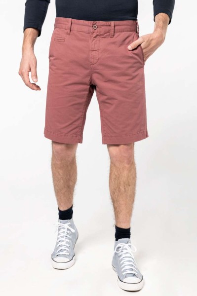 MEN'S WASHED EFFECT BERMUDA SHORTS Kék 