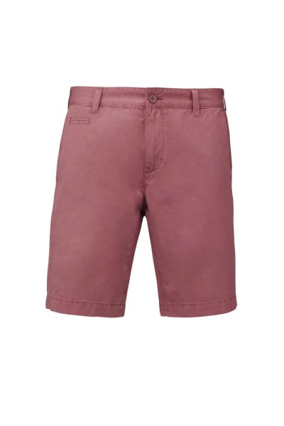 MEN'S WASHED EFFECT BERMUDA SHORTS Piros 