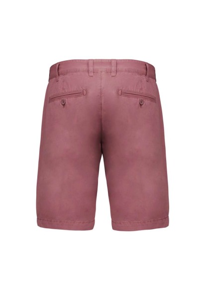 MEN'S WASHED EFFECT BERMUDA SHORTS Piros 