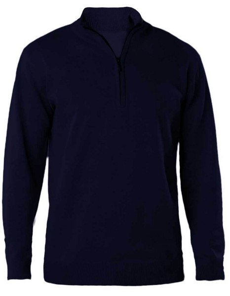 MEN'S ZIP NECK JUMPER Kék 