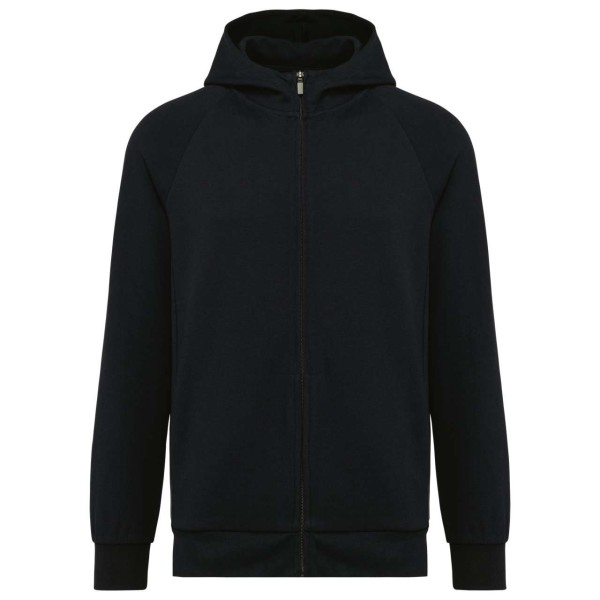 MEN'S ZIPPED HOODIE Fekete 