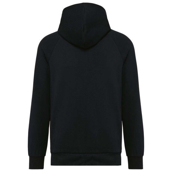 MEN'S ZIPPED HOODIE Fekete 