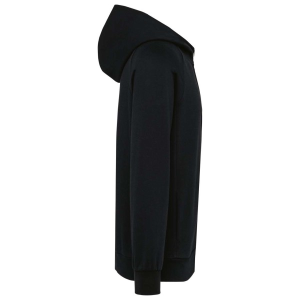 MEN'S ZIPPED HOODIE Fekete 