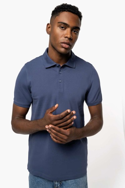 MIKE - MEN'S SHORT-SLEEVED POLO SHIRT Fekete 