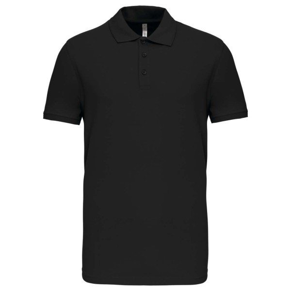 MIKE - MEN'S SHORT-SLEEVED POLO SHIRT Fekete 