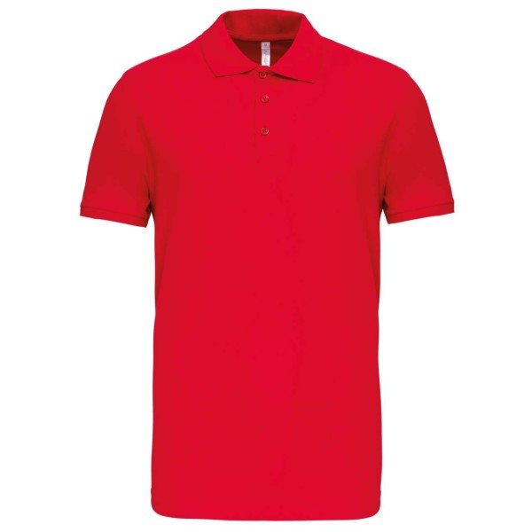 MIKE - MEN'S SHORT-SLEEVED POLO SHIRT Piros 