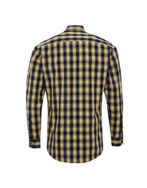 'MULLIGAN' CHECK - MEN'S LONG SLEEVE COTTON SHIRT Barna 