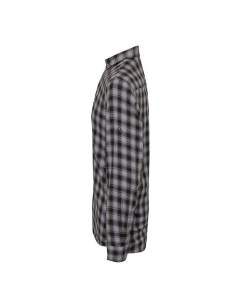 'MULLIGAN' CHECK - MEN'S LONG SLEEVE COTTON SHIRT Szürke 