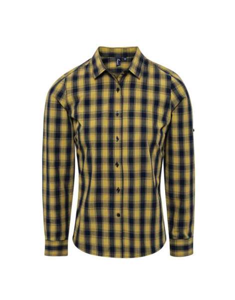 'MULLIGAN' CHECK - WOMEN'S LONG SLEEVE COTTON SHIRT Barna 