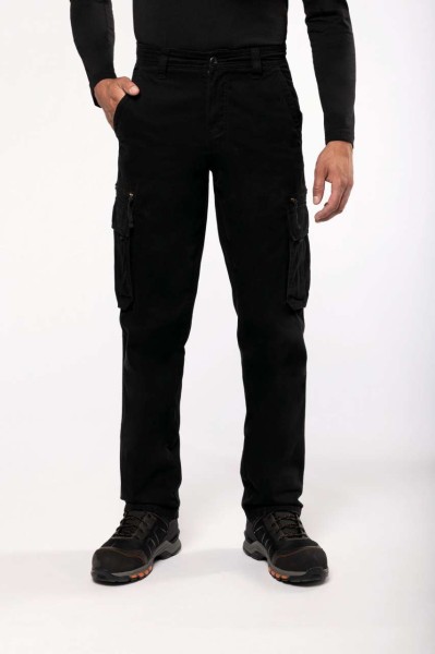 MULTI POCKET TROUSERS Barna 