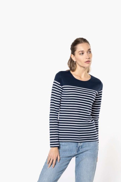 NŐI HOSSZÚ UJJÚ BRETON CSÍKOS FELSŐ Fehér 
