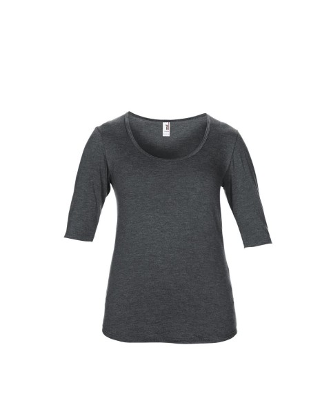 NŐI TRI-BLEND DEEP SCOOP 1/2 UJJÚ PÓLÓ Szürke 
