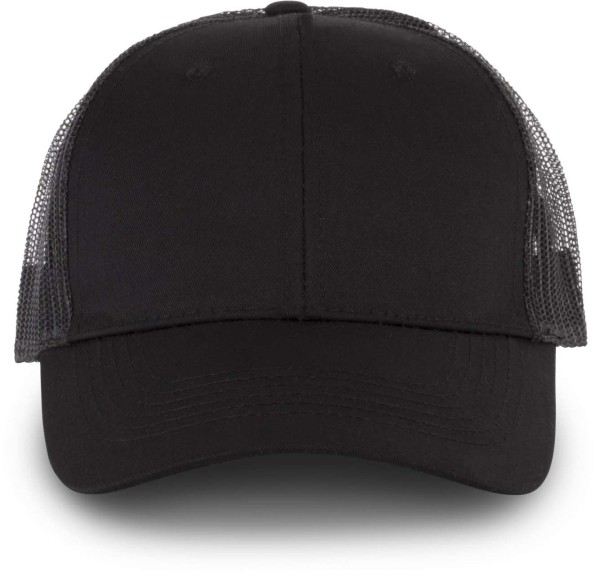 OEKOTEX CERTIFIED TRUCKER CAP Fekete 