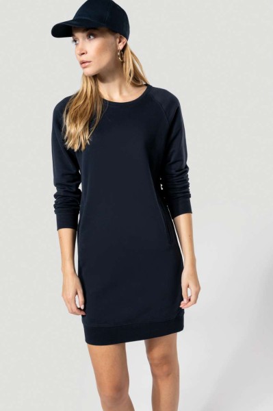 ORGANIC FLEECE LOUNGE DRESS Szürke 