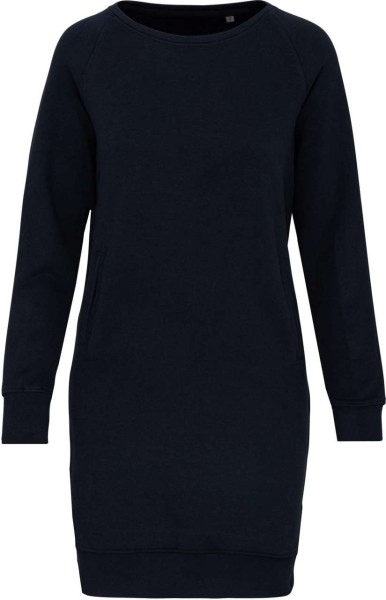 ORGANIC FLEECE LOUNGE DRESS Kék 