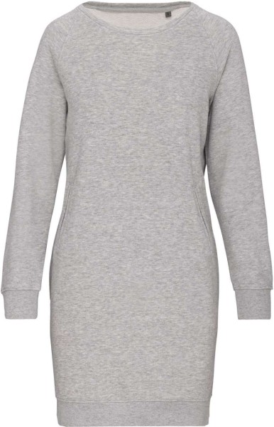 ORGANIC FLEECE LOUNGE DRESS Szürke 