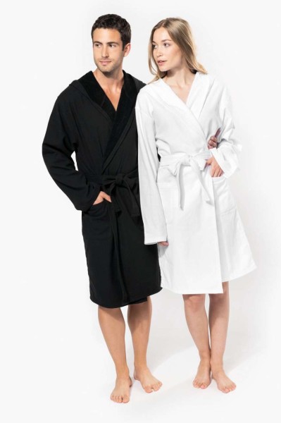 ORGANIC HOODED BATHROBE Piros 