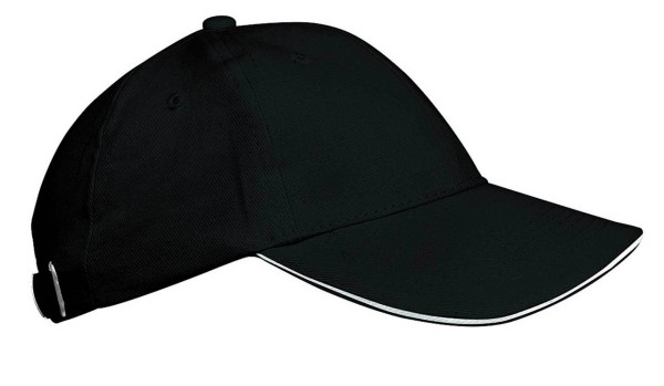 ORLANDO KIDS - KIDS' 6 PANELS CAP Fekete 