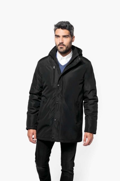 PARKA WITH REMOVABLE HOOD Fekete 