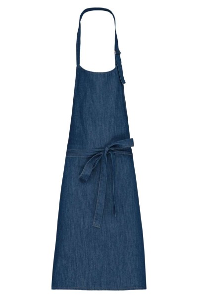 POLYCOTTON APRON WITHOUT POCKET Kék 