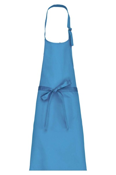 POLYCOTTON APRON WITHOUT POCKET Kék 