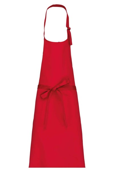 POLYCOTTON APRON WITHOUT POCKET Piros 