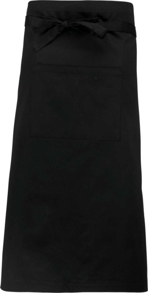 POLYCOTTON EXTRA-LONG APRON Fekete 