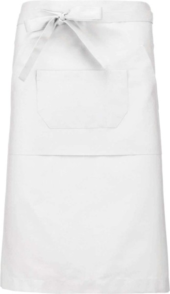 POLYCOTTON LONG APRON Fehér 