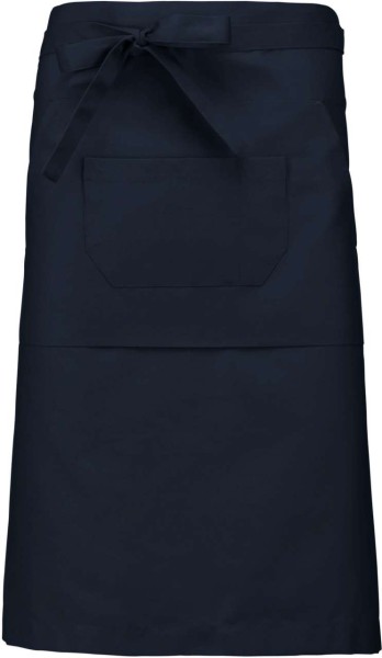 POLYCOTTON LONG APRON Kék 