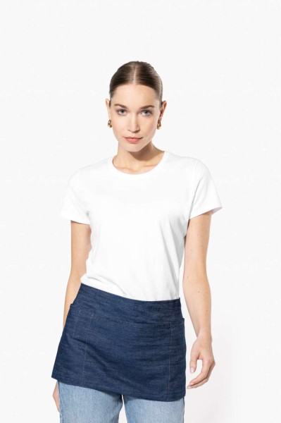 POLYCOTTON SHORT APRON Piros 