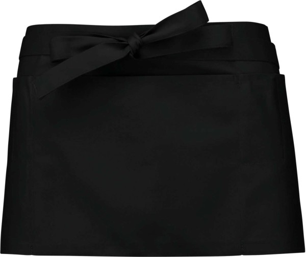 POLYCOTTON SHORT APRON Fekete 