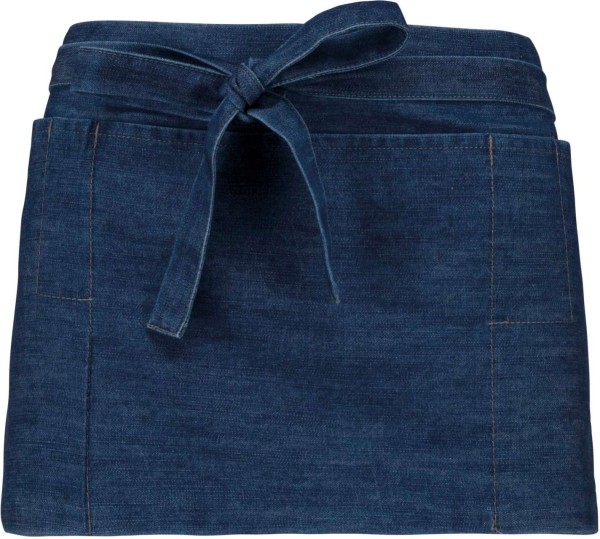 POLYCOTTON SHORT APRON Kék 