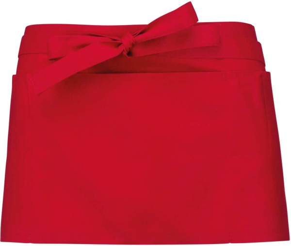 POLYCOTTON SHORT APRON Piros 
