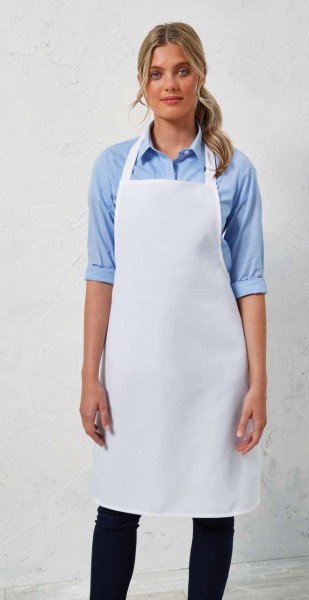 POLYESTER BIB APRON Fehér 