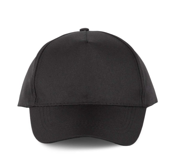 POLYESTER CAP - 5 PANELS Fekete 
