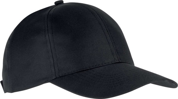 POLYESTER CAP - 6 PANELS Fekete 