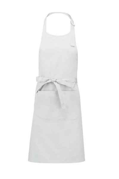 POLYESTER COTTON APRON WITH POCKET Fehér 