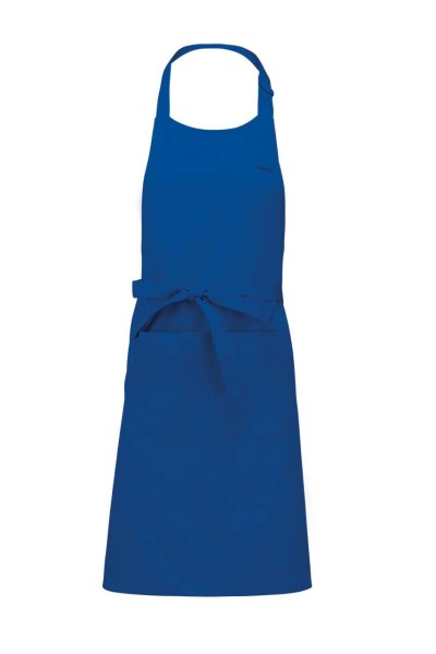 POLYESTER COTTON APRON WITH POCKET Kék 