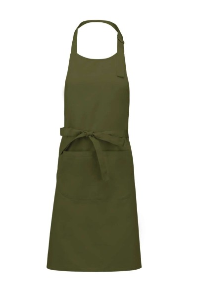 POLYESTER COTTON APRON WITH POCKET Zöld 