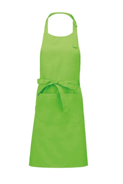 POLYESTER COTTON APRON WITH POCKET Zöld 