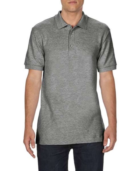 PREMIUM COTTON® ADULT DOUBLE PIQUÉ POLO Szürke 