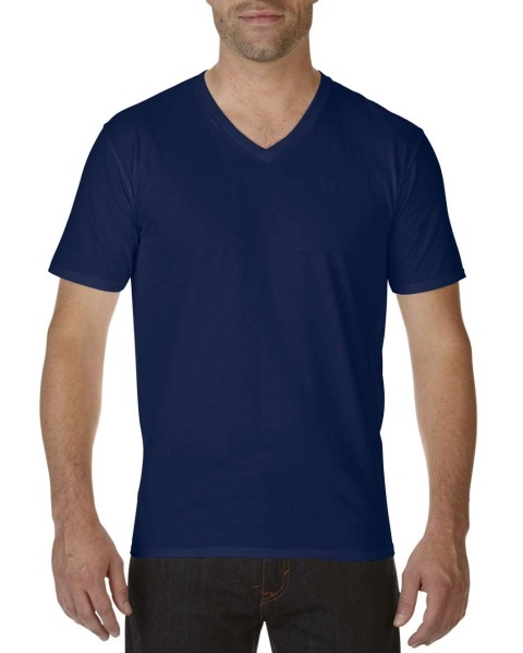 PREMIUM COTTON® FELNŐTT V-NYAKÚ PÓLÓ Kék 